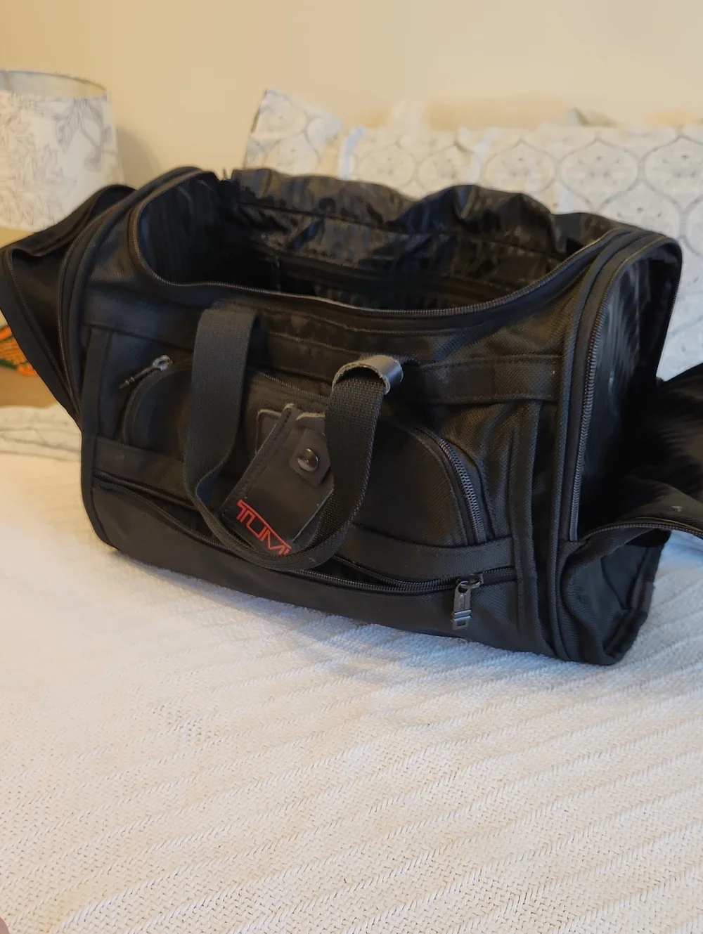 Tumi Vintage Black Men’s Travel Duffel with ID Tag